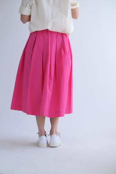 Simple Rideaux Skirt in Shock