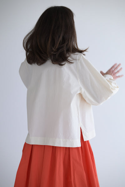 Biggy Grandad Shirt in Natural
