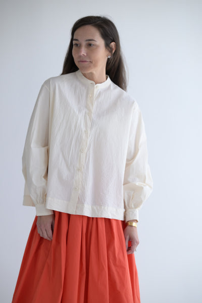 Biggy Grandad Shirt in Natural