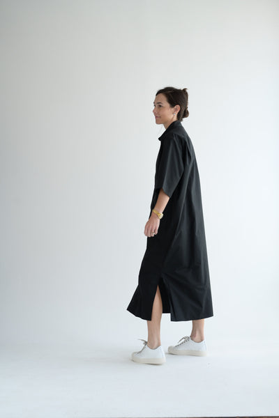 Dose Shirt Dress in Black