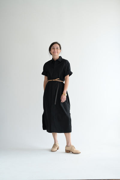 Dose Shirt Dress in Black