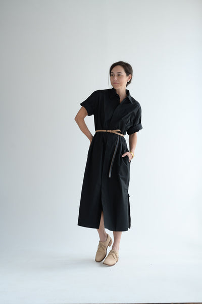 Dose Shirt Dress in Black