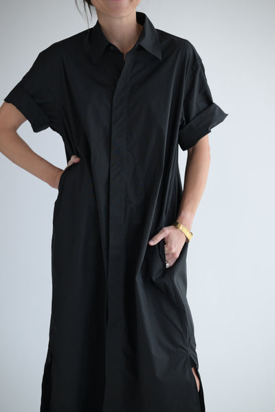 Dose Shirt Dress in Black