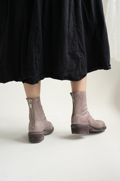 796Z Back Zip Boots in Pink Mauve