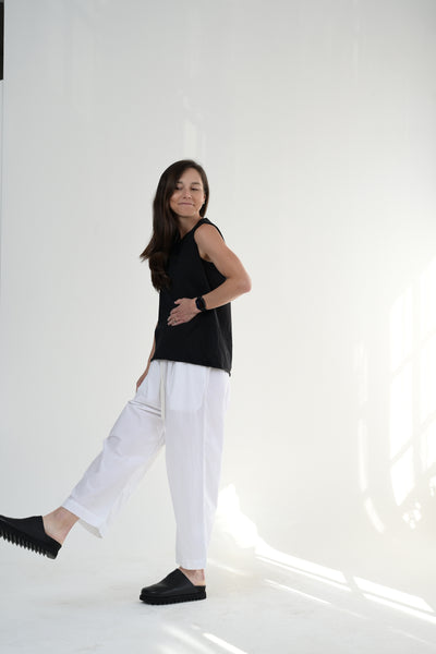 Wide Leg Pants in White