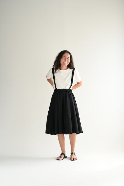 Black Skirt in Japanese Cotton
