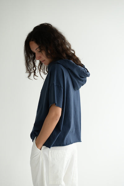 Hooded T-Shirt HC in Navy