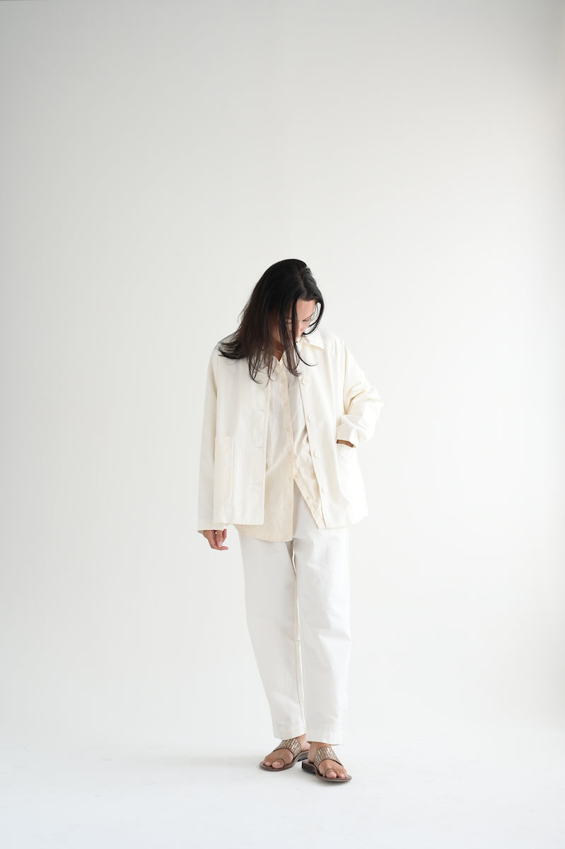 Casey Casey Rotty Jacket Twill Nylon Ivory – Neighbour