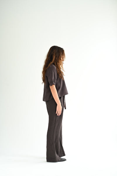 #201 Flared Pants in Coffee