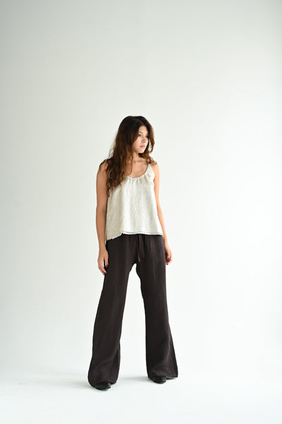 #217 Light Gold Linen Top