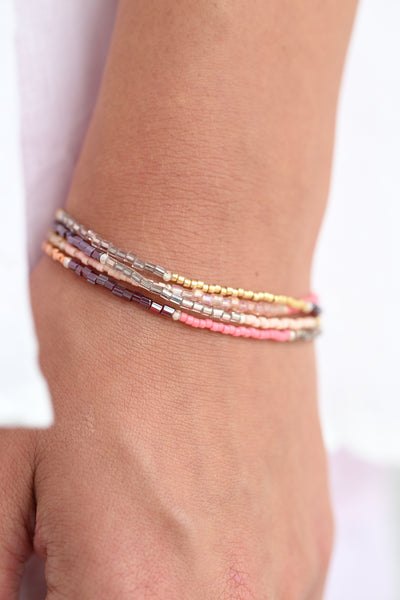 June Wrap Bracelet/Necklace in Ruby