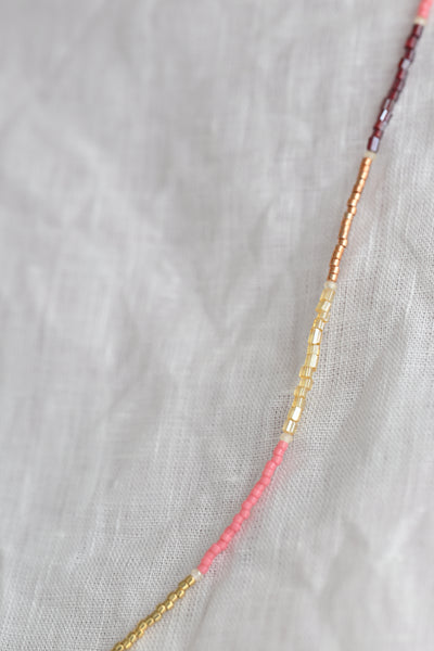 June Wrap Bracelet/Necklace in Ruby