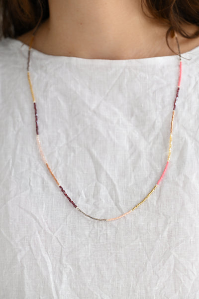 June Wrap Bracelet/Necklace in Ruby