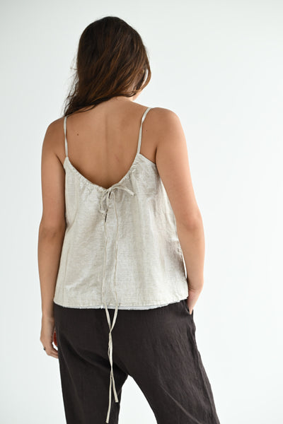 #217 Light Gold Linen Top