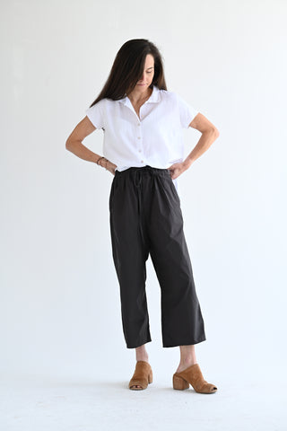 Wide & Short Pants TC in Dark Brown