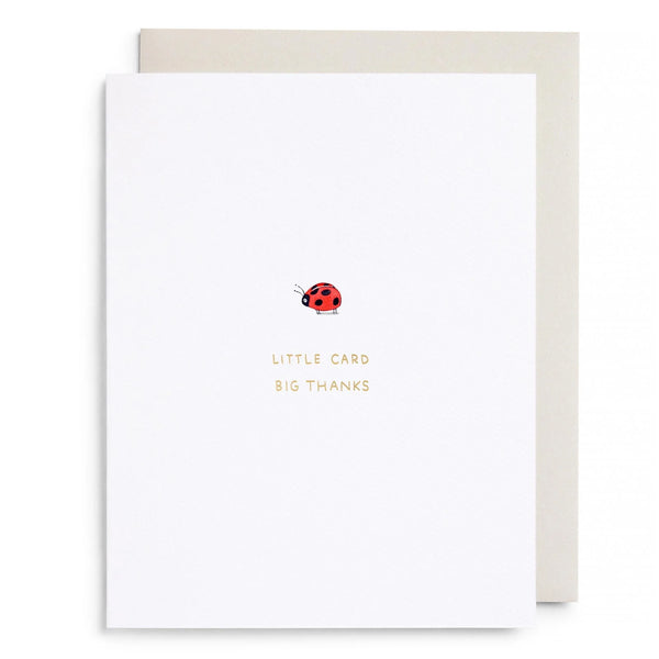 Little Card Big Thanks Card