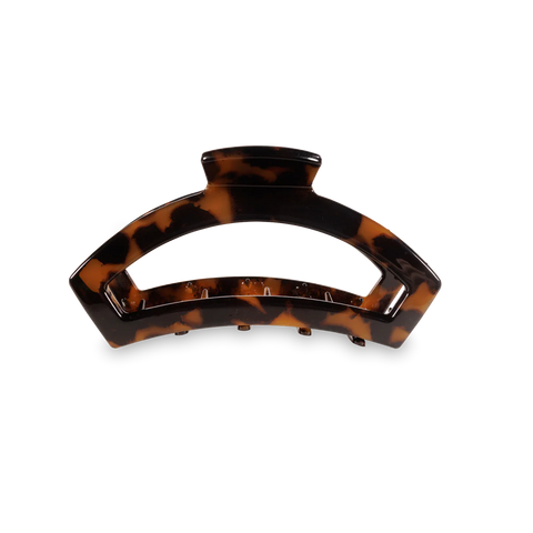 Open Small Hair Clip in Tortoise