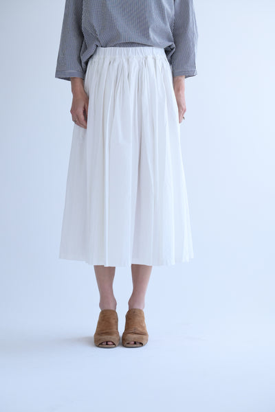 White Pleated Skirt