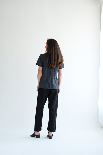 Pintuck Shirt in Cotton