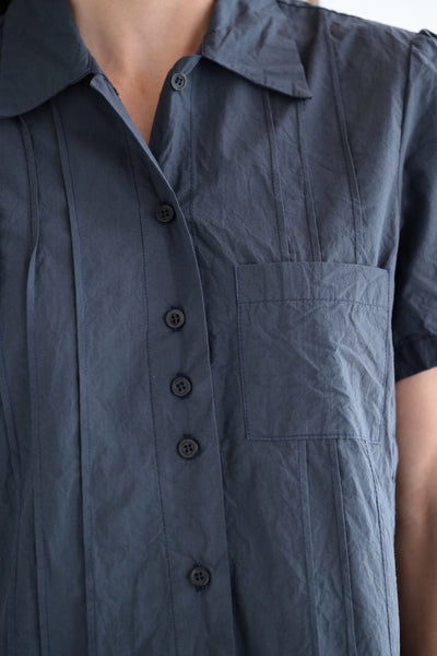 Pintuck Shirt in Cotton