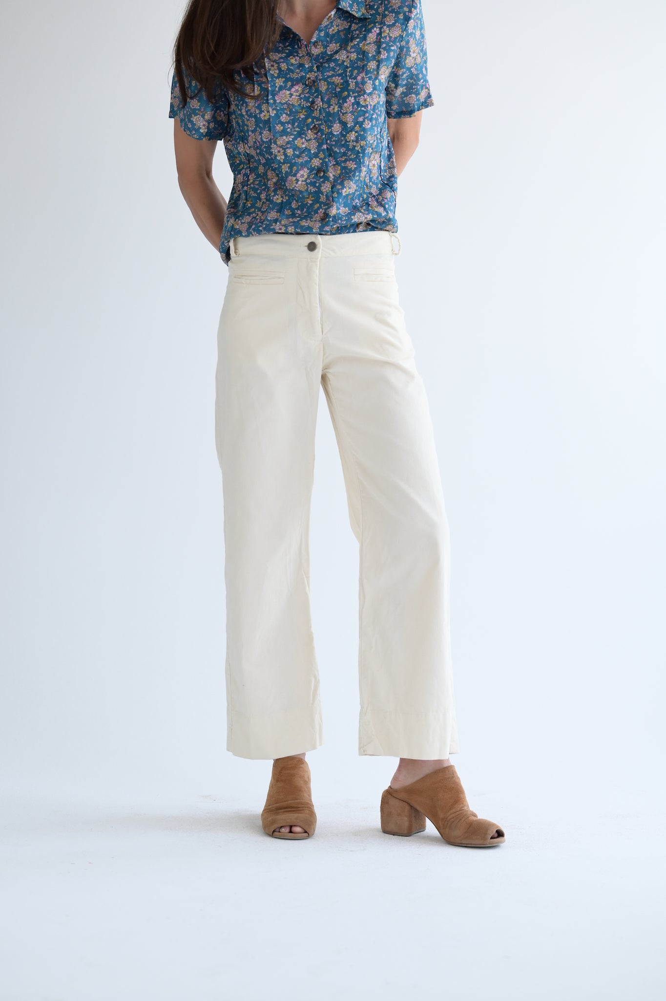 Cord Trousers in Ivory