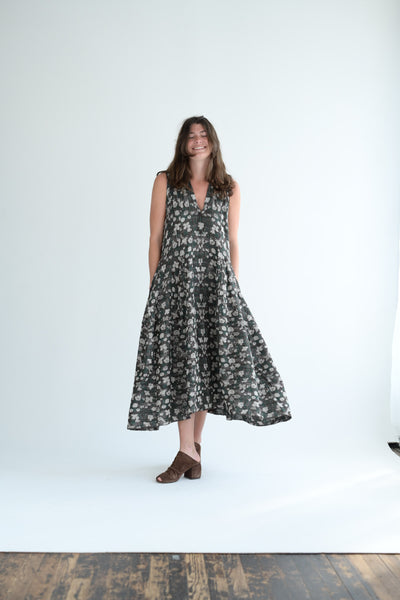 Burning Dress Brown/Green