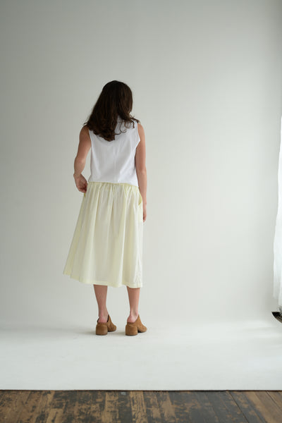 One Seam Sleeveless Top in White