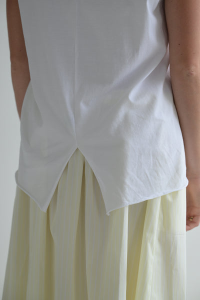 One Seam Sleeveless Top in White