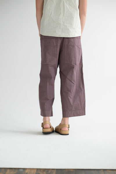 Wide & Short CC Trousers in Mauve