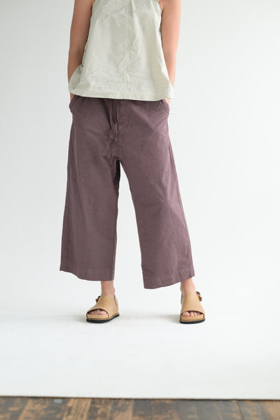 Wide & Short CC Trousers in Mauve