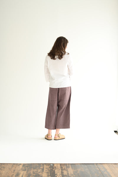 Short Collar Shirt TC in White