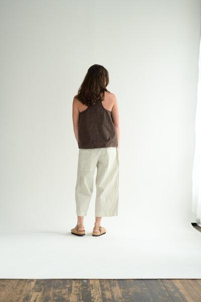 Wide & Short CC Trousers in Pebble