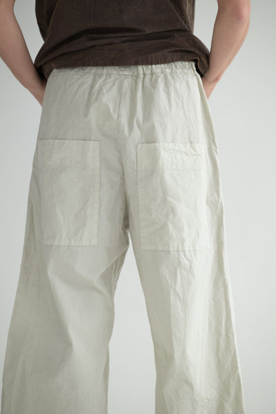 Wide & Short CC Trousers in Pebble