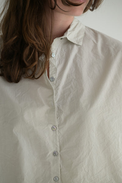 Short Collar Shirt TC in Pebble