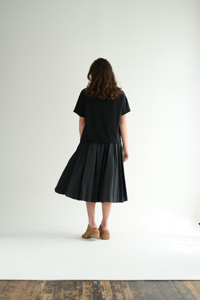 Pleated Skirt TC in Black