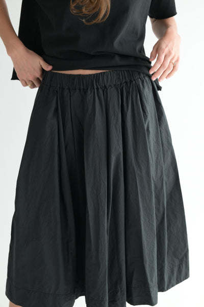 Pleated Skirt TC in Black