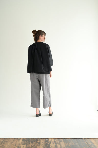 Open Front with Pleated Back Top
