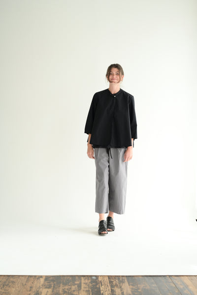 Open Front with Pleated Back Top