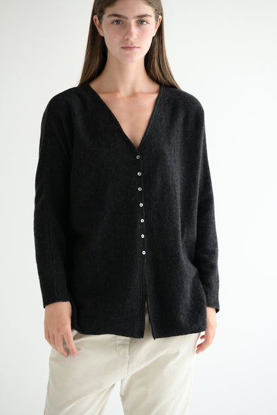 Cashmere Cardigan in Slate