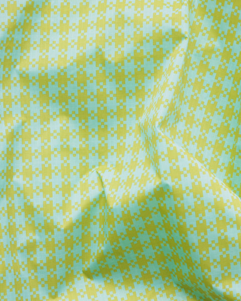 Standard Reusable Bag - Mint Pixel Gingham