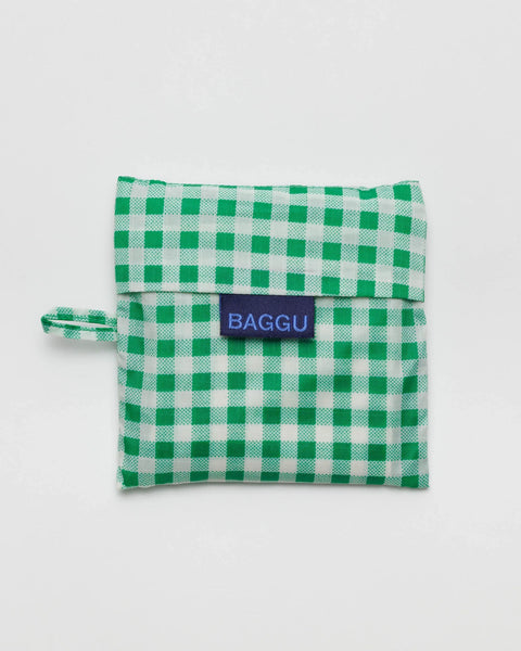 Standard Reusable Bag - Green Gingham