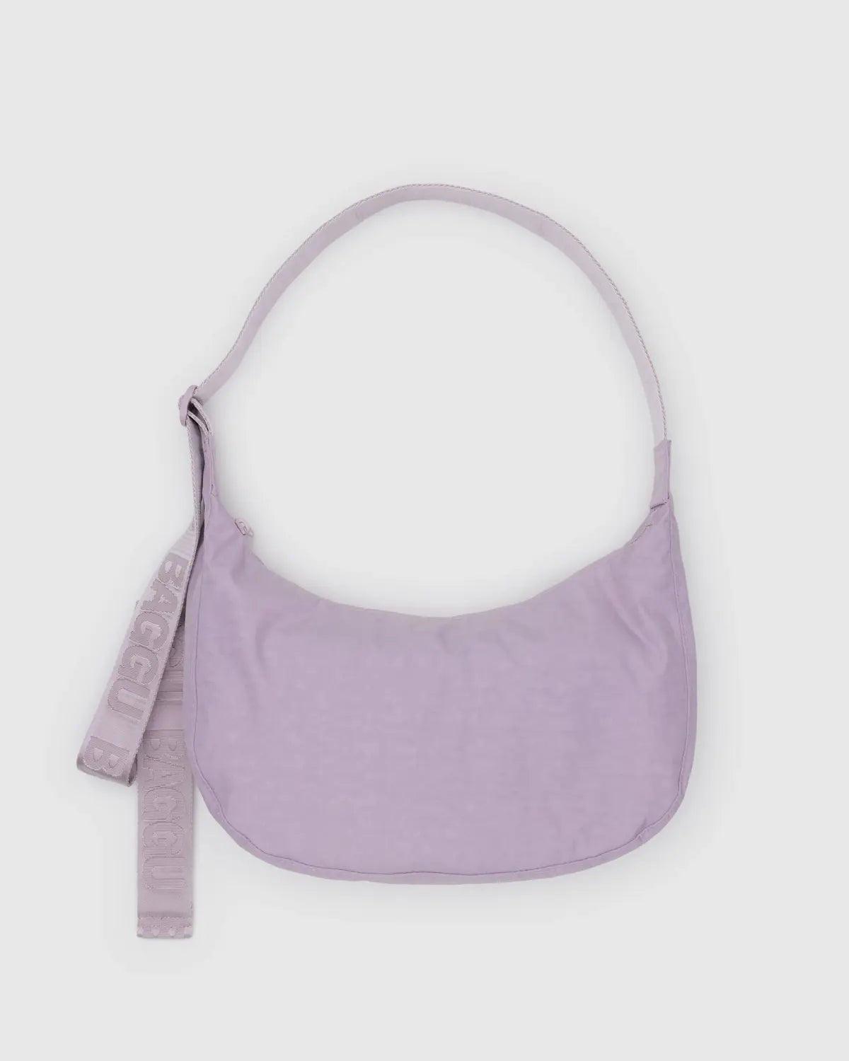 Medium Nylon Crescent Bag - Dusty Pink