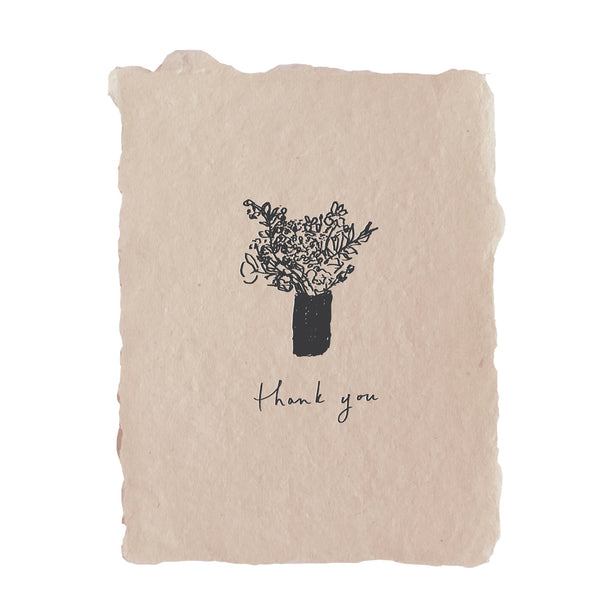 Thank You Flower Bouquet Notecard