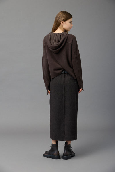 Cashmere Hoodie in Chocolate