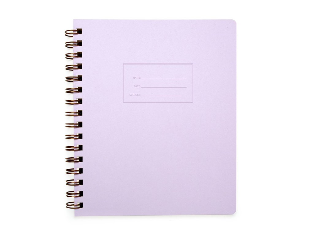 Standard Notebook - Lilac    Lined Interior