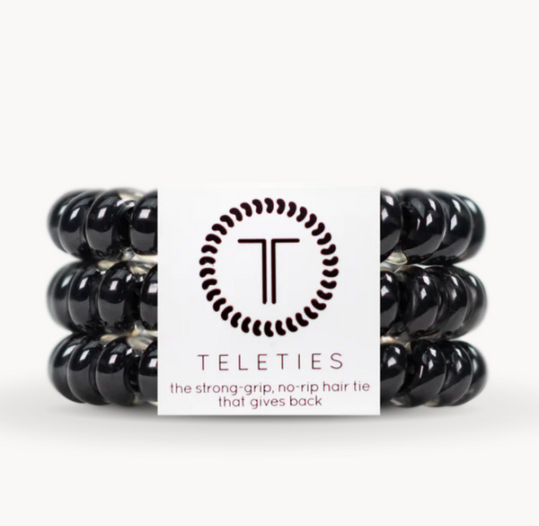 Large Teleties in Jet Black