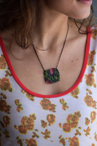 Multi-color Glass Necklace