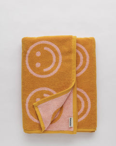 Bath Towel - Merigold Peach Happy